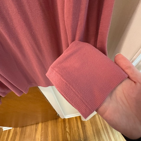 Gap Ribbed Pink Long Sleeve Top - Picture 4 of 5
